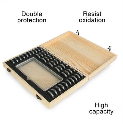 BRAND NEW Banknotes And Coins Protection Storage Box Suitable For Storing 40 Coins + 100 Banknotes