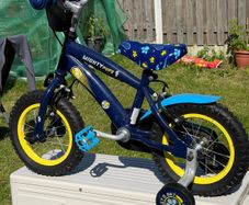 Kids mighty pups bike size 12 inch wheels