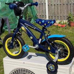Kids mighty pups bike size 12 inch wheels