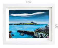 Dalkey Island, Dublin, framed print by Helen Mathews