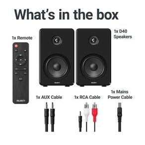Active Bluetooth Bookshelf Speaker Set of 2