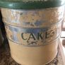 selection of vintage cake storage tins with lids Image 2
