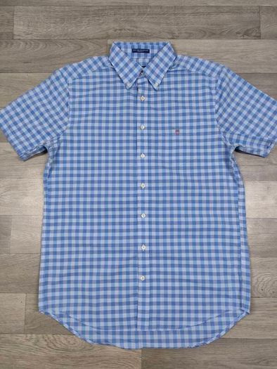 Gant Button Down Check Short Sleeve Shirt Mens Medium