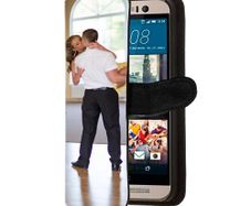 HTC ONE M8 - Personalised Leather wallet case - Front print