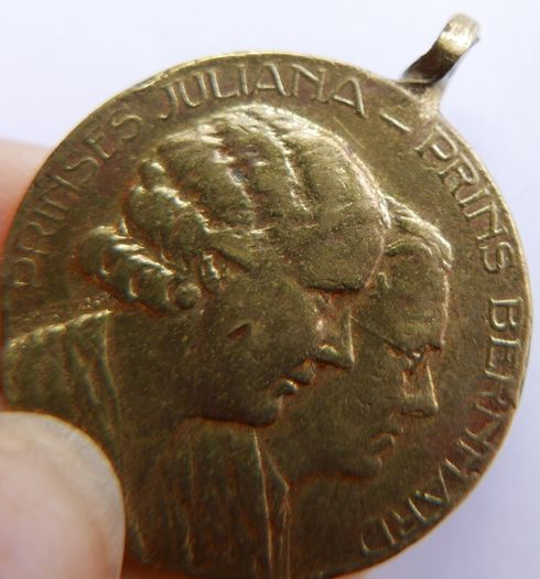 Netherlands 1937 Princess Juliana & Prince Bernhard Wedding Medal