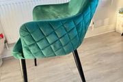 kitchen chair velvet green