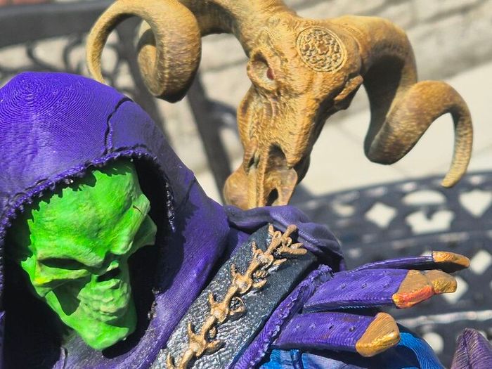 skeletor 3d printed and painted