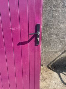 Wooden outside door