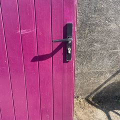 Wooden outside door