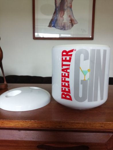 Vintage Beefeater Gin Ice Bucket Made in England
