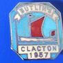 BUTLINS CLACTON 1957 (holiday camp, Essex) - resident camper's enamel badge Image 3