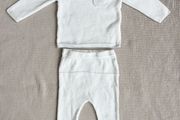 Next Baby White Knit Sweater and Trousers Set 6-9 Months