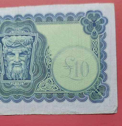 Irish 1973  Lavery Ten pound  banknote in  fine condition