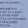 LOVELY Slate Candle Trio with 3 Glass Candle Holder. Image 5