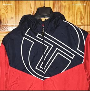 Sergio Tacchini Windbreaker Jacket  Red Navy - Size S