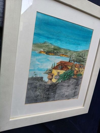 2 x Coastal Watercolour Paintings