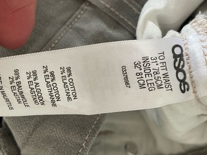 jeans grey denim jeans waist 31