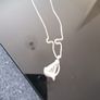 Italian silver /harp necklace 925. Image 5