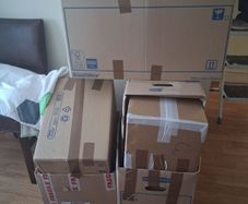 cardboard boxes
