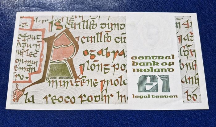 Set of 5 In Sequence Ireland 1 Pound 1989  (HAK) Banknote's