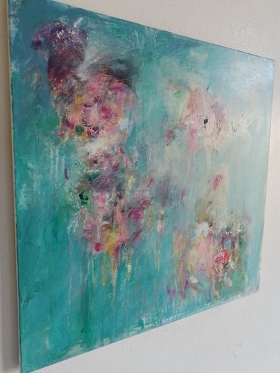 Original Abstract Painting Dublin Floral Painting