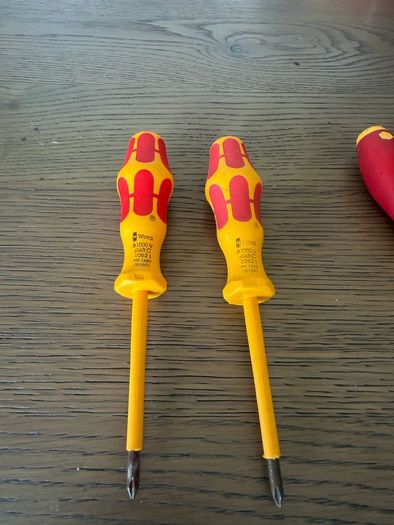 VDE Philips Screwdrivers PH0/PH1 1000v rated