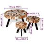 Three Piece Coffee Table Set Solid Reclaimed Wood Image 8