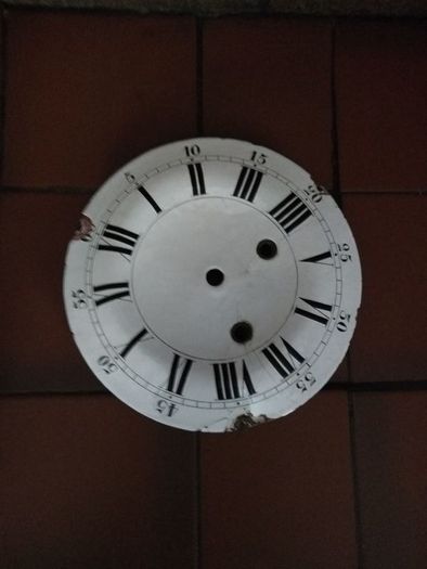 Antique Enamel Clock Face