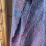 Kerry woollen mills Celtic oversized scarf in plum Image 5