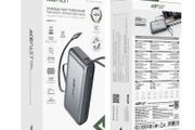 Rapid Fast Charging 45w Power Bank with Retractable Type-C Cable 20000mAh