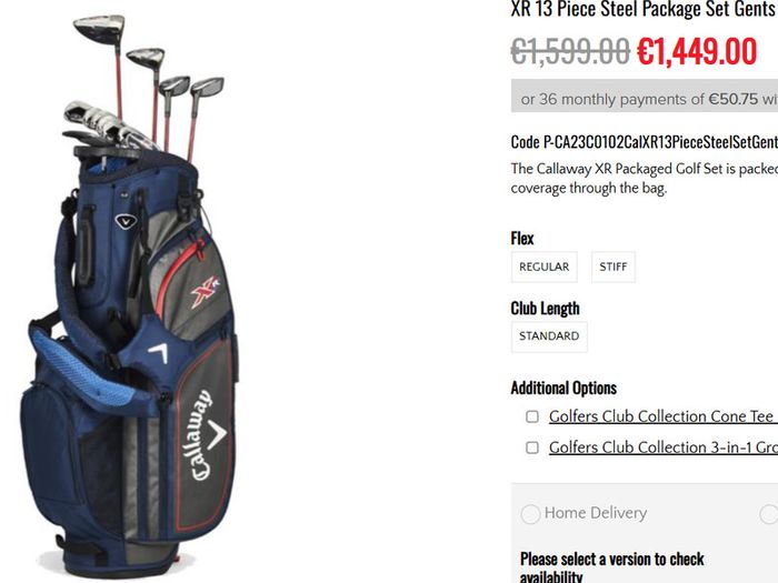 Callaway XR complete set