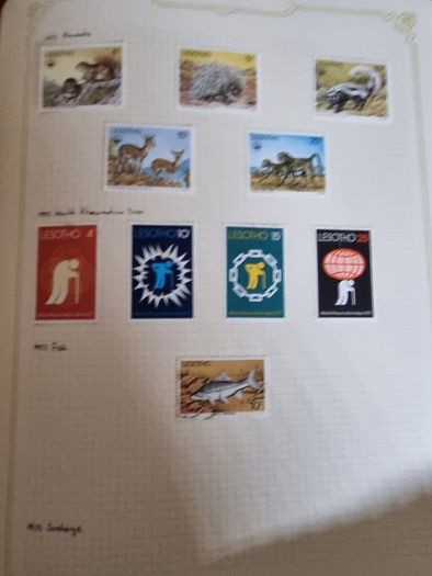 Stamp album 153 Botswana, Lesotho