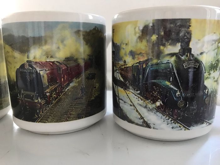 Vintage Royal Mail Famous Trains Mugs