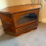 Wooden TV Unit with shelf and drawer Image 2