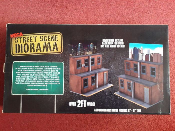 NECA Street Scene Action Figure Display Diorama New & Sealed