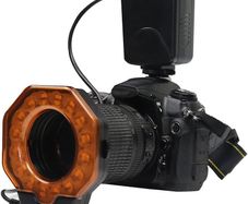 SHOOT SL 103C Macro Ring Flash Light LED GN15 6800K Diameter 52 55 58 62 67 72 77mm Adapter Ring