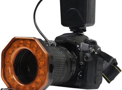 SHOOT SL 103C Macro Ring Flash Light LED GN15 6800K Diameter 52 55 58 62 67 72 77mm Adapter Ring