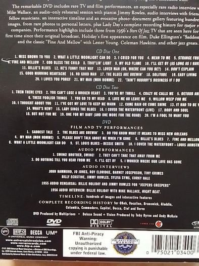 Billie Holiday 2CD + DVD - The Ultimate Collection