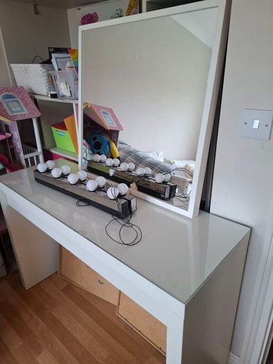 Malm Dressing Table With Mirror And Lights For Sale in Trim, Meath from ...
