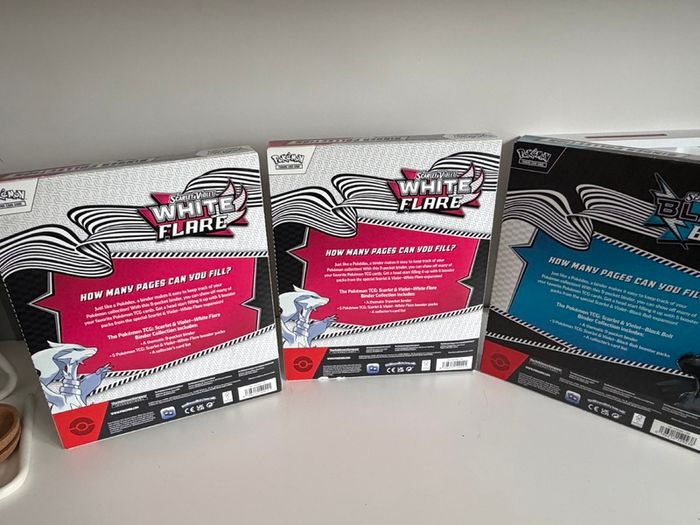 Pokemon Black Bolt + White flare binder collection