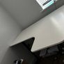 IKEA BEKANT Corner Desk 160x110 - White/Black Image 3