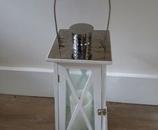 White lantern, 28cm tall