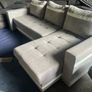 Grey corner sofa bed Couch Image 7