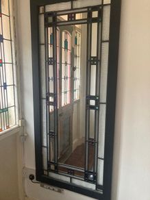 Stained glass mirror