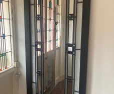 Stained glass mirror