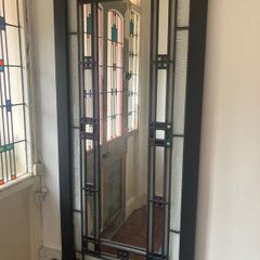 Stained glass mirror