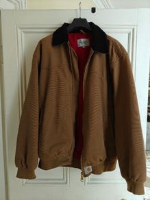 Carhartt Santa Fe Jacket Mens M Brown Workwear Canvas Jacket