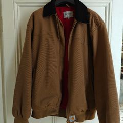 Carhartt Santa Fe Jacket Mens M Brown Workwear Canvas Jacket