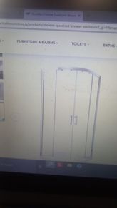 Quadrant shower enclosure