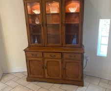 Pine Display Cabinet